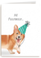 Verjaardagskaart hee feestbeest Corgi