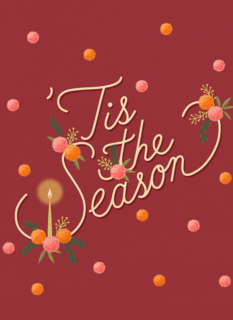 Kerstkaart this is the season