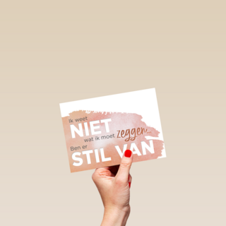ik weet niet wat ik moet zeggen