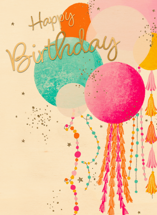 Houten Kaart Verjaardagskaarten | Hallmark | Happy Birthday Ballonnen