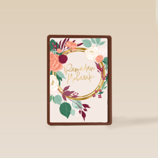 Ramadan Mubarak   bloemenkrans