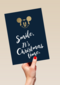 kerstkaart smile its christmastime