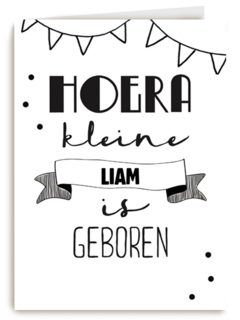 hoera jullie kleine is geboren