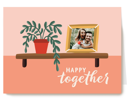 verhuisd kaart foto happy together