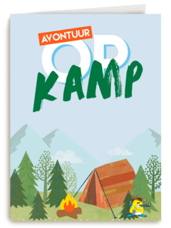 Sporta avontuur op kamp kaart