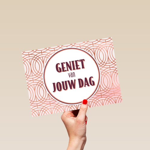 verjaardag kaart geniet van jouw dag