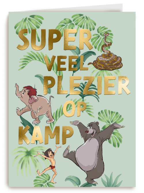 Disney Junglebook op kamp kaart