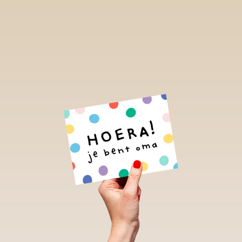 geboorte kleinkind hoera je bent oma