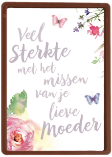 veel sterkte met het missen van je lieve moeder