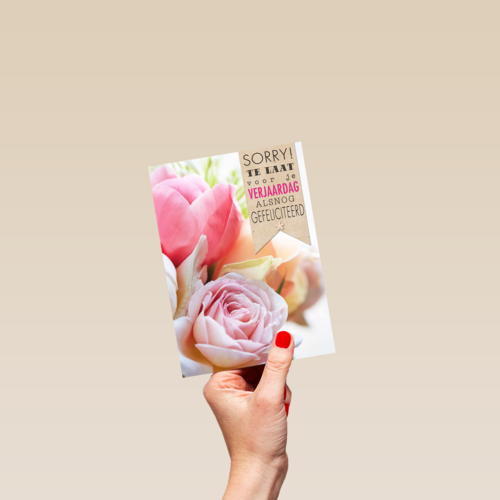 bloemen sorry te laat