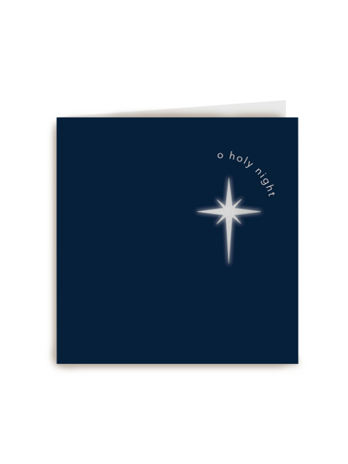 Religieuze kerstkaart holy night