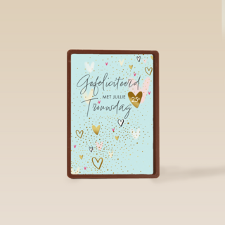 Gefeliciteerd met jullie 25e trouwdag hartjes