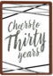 Verjaardagskaart Cheers to 30 years