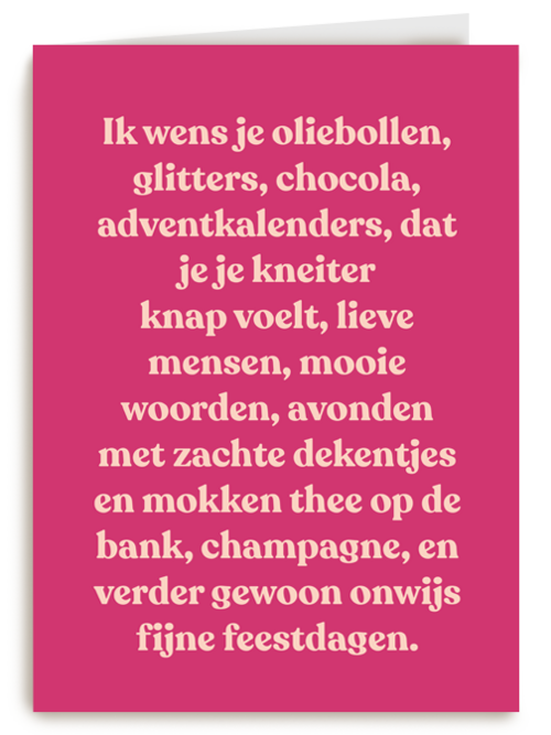 Kerstkaart Andc ik wens je