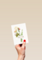 botanical kaart thanks met een bloemetje
