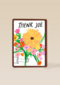 thenk you met deze bedankt juf kaart