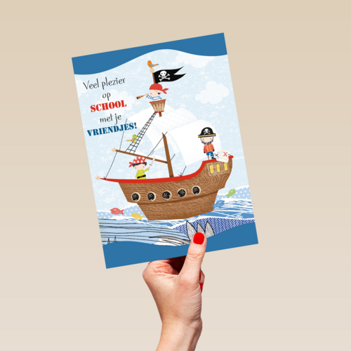 piratenschip veel plezier op school