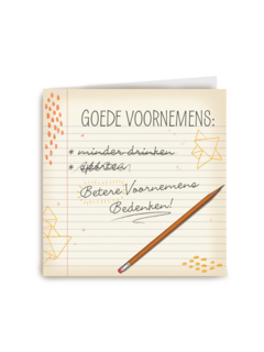 betere voornemens bedenken