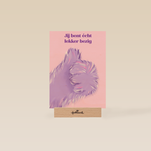 Jij bent echt lekker bezig Fluffy Hand