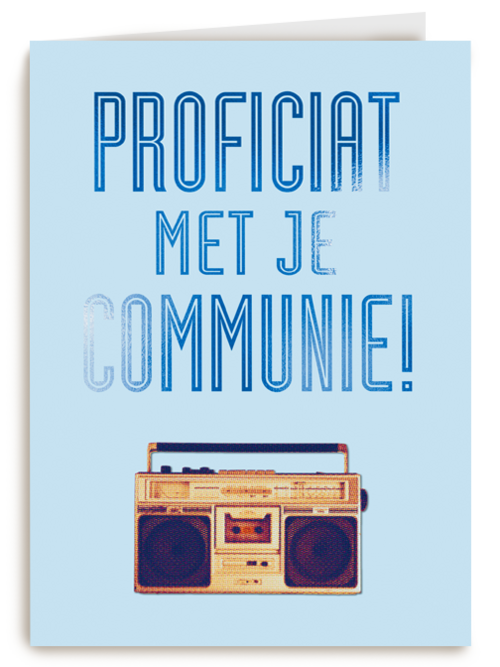 Proficiat met je communie Boombox