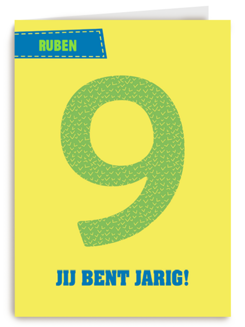9 jaar gefeliciteerd