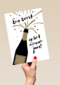 een toost op het nieuwe jaar met champagne