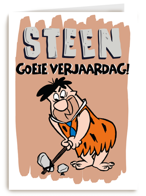 steengoeie verjaardag met fred flintstones