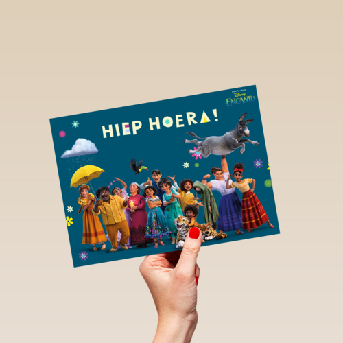 Verjaardagkaart Disney Encanto hiep hoera