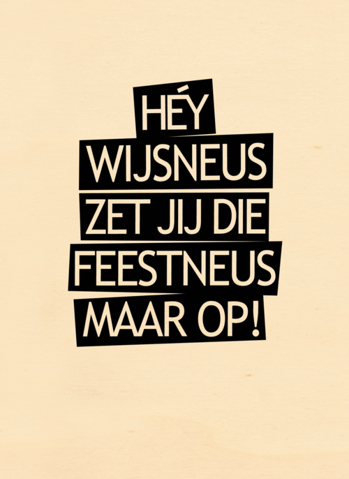 Verjaardagskaart 20 hey wijsneus