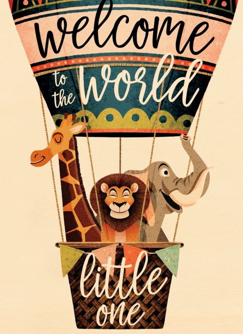 geboorte kaart welcome to the world