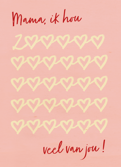 Houten Kaart Moederdag | Houten Kaart Hallmark | Moederdag | Moederdag Hou Zoveel Van Jou