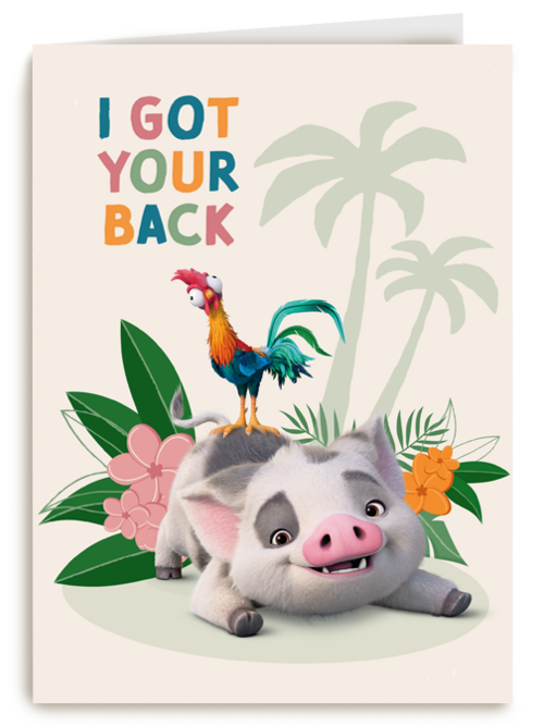 Kaart Hallmark | Mentale Gezondheid | Disney Vaiana I Got Your Back