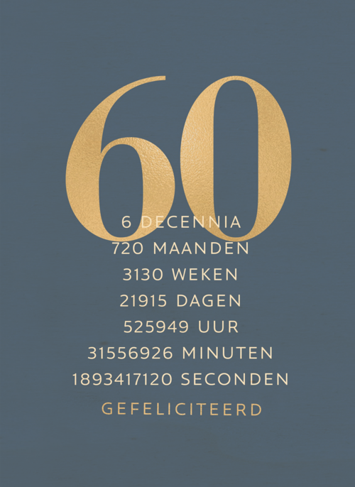 verjaardagskaart 60 720 maanden