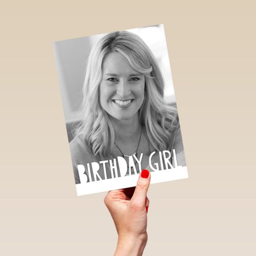 birthday girl vrouw foto