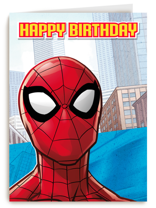 Spiderman verjaardagskaart Happy Birthday