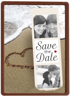 fotokaart save the date strand