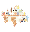 Clementoni Bluey Puzzel 104 st