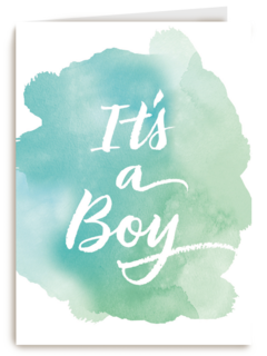 watercolor it is a boy