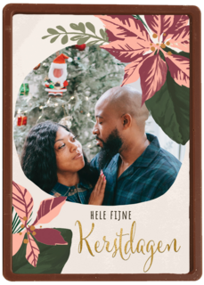 Kerstkaart fotokaart kerstster