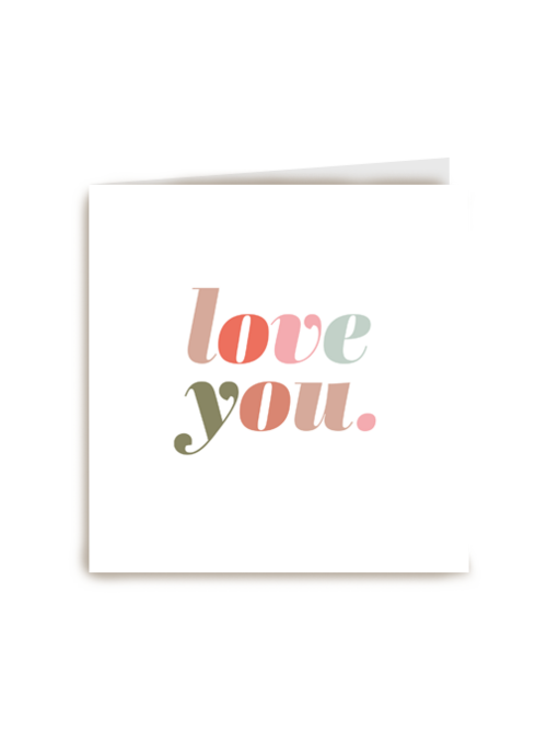 Liefde kaart love you