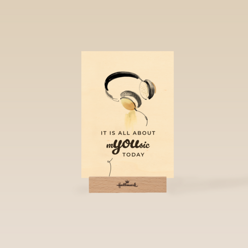 its all about you today with headphones