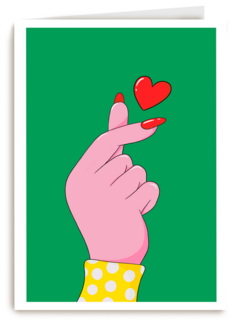 hand maakt hart gebaar