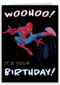 Spiderman verjaardagskaart woohoo