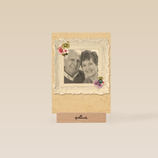 fotokaart onze ouders zijn zoveel jaar getrouwd