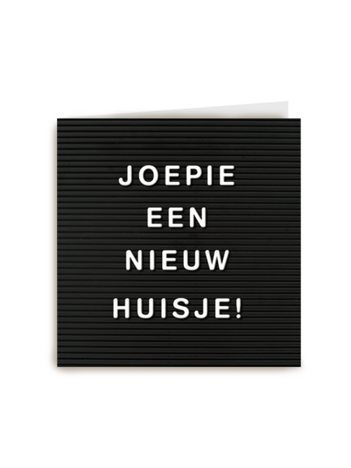 joepie een nieuw huisje