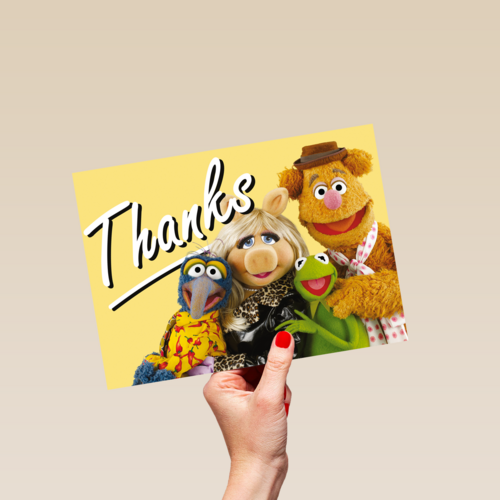 Muppets kaart thanks