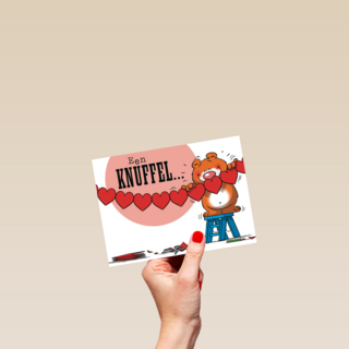 funny mail een knuffel