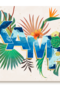 op kamp kaart jungle letters