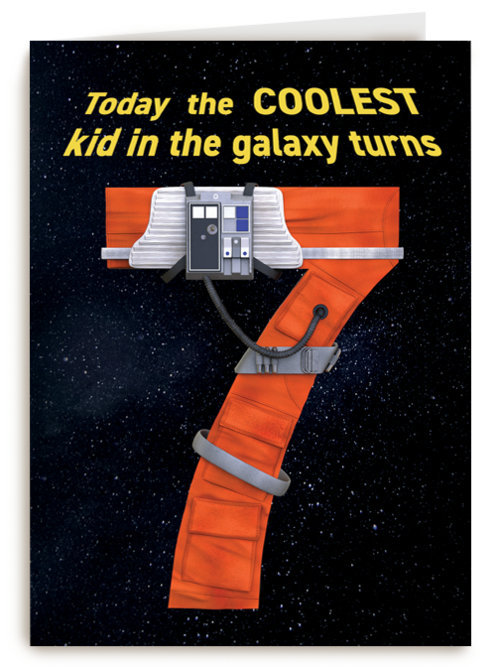 Star Wars verjaardagskaart 7 jaar