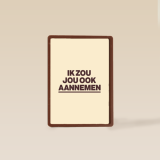andC ik zou jou ook aannemen